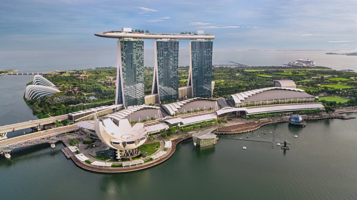 Singapore Marina Bay Sands skyline